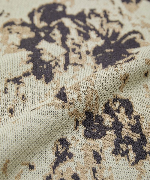 VIS（ビス）の「ラメジャガード花柄カーディガン（カーディガン/ボレロ・レディース・ライトグレー/ベージュ・FREE）」の6枚目の写真