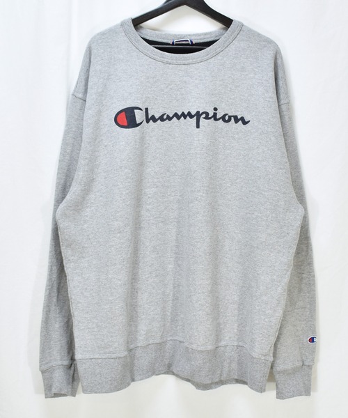 Champion(チャンピオン)の「【ヴィンテージ古着】Champion / チャンピオン ロゴ プリント クルーネックスウェット(スウェット・メンズ・グレー・X-LARGE)」の1枚目の写真
