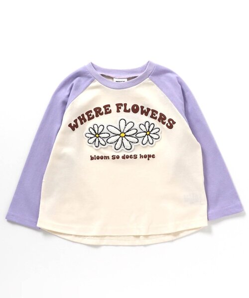 BREEZE(ブリーズ)の「4柄サガラワッペン長袖Tシャツ(Tシャツ/カットソー・キッズ・ブラック/マスタード/ラベンダー/グリーン・80/90/100/110/120/130/140)」の10枚目の写真