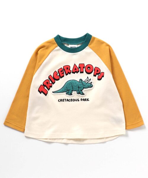 BREEZE(ブリーズ)の「4柄サガラワッペン長袖Tシャツ(Tシャツ/カットソー・キッズ・ブラック/マスタード/ラベンダー/グリーン・80/90/100/110/120/130/140)」の11枚目の写真