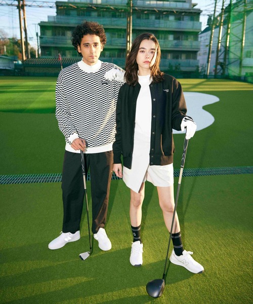 【新品】nano universe GOLF/ナイロンクロス1タックパンツ　L NANO universe（ナノユニバース）の「nano universe GOLF