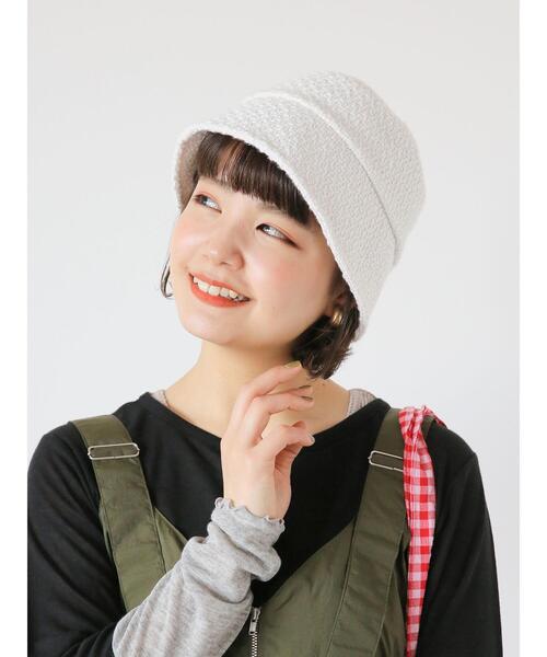 ehka sopo(エヘカソポ)の「スラブバケットハット(ハット・レディース・オフホワイト/ブラック/グリーン・F)」の12枚目の写真