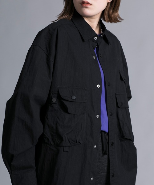 aimoha(アイモハ)の「【aimoha neo】 MULTI POCKET SHIRT(シャツ/ブラウス・メンズ・ブラック/ホワイト・MEDIUM/LARGE/X-LARGE/XX-LARGE)」の2枚目の写真