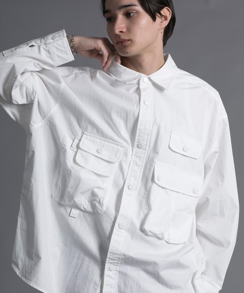 aimoha(アイモハ)の「【aimoha neo】 MULTI POCKET SHIRT(シャツ/ブラウス・メンズ・ブラック/ホワイト・MEDIUM/LARGE/X-LARGE/XX-LARGE)」の4枚目の写真