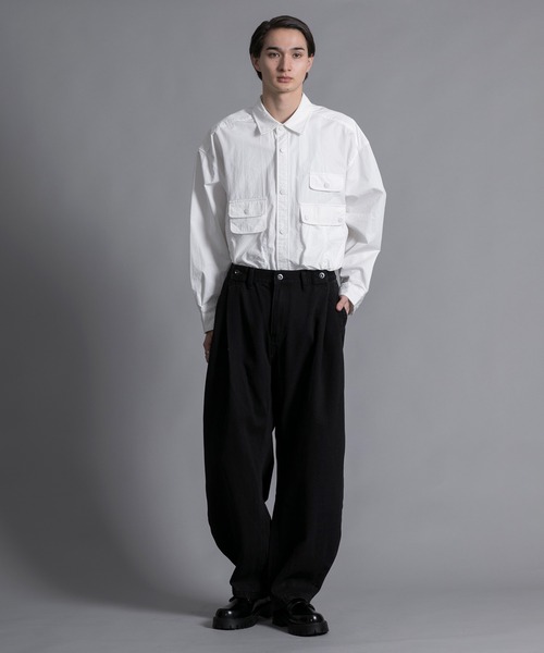 aimoha(アイモハ)の「【aimoha neo】 MULTI POCKET SHIRT(シャツ/ブラウス・メンズ・ブラック/ホワイト・MEDIUM/LARGE/X-LARGE/XX-LARGE)」の8枚目の写真