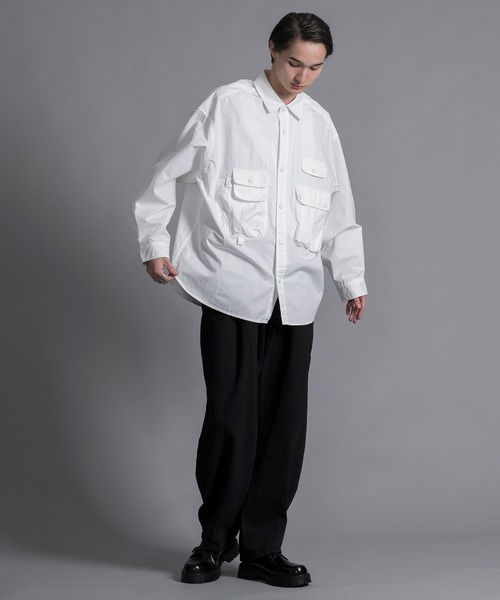 aimoha(アイモハ)の「【aimoha neo】 MULTI POCKET SHIRT(シャツ/ブラウス・メンズ・ブラック/ホワイト・MEDIUM/LARGE/X-LARGE/XX-LARGE)」の14枚目の写真