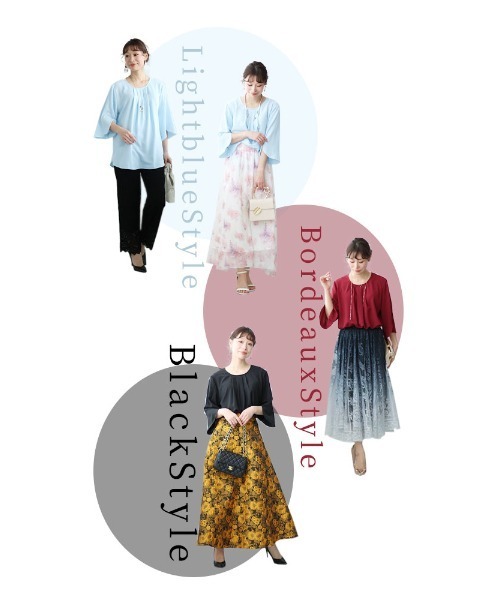 Sawa a la mode(サワアラモード)の「スリット袖シャツブラウス(シャツ/ブラウス・レディース・ミント/ピンク/ネイビー/ブラック/ホワイト/ライトブルー/ボルドー・FREE)」の15枚目の写真