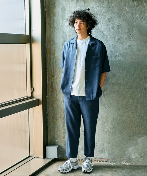 BAYFLOW（ベイフロー）の「[何枚あっても使える]ピグメント半袖Tシャツ（Tシャツ/カットソー・メンズ・オフホワイト/ブルー/チャコール/ピンク/オリーブ/ネイビー/イエロー・MEDIUM/LARGE）」の9枚目の写真