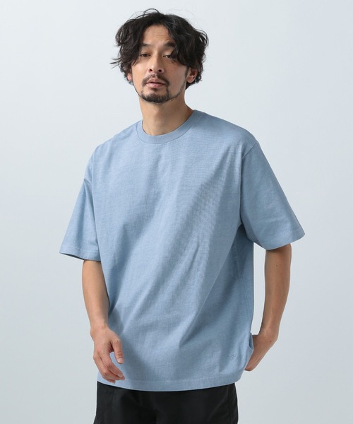 BAYFLOW（ベイフロー）の「[何枚あっても使える]ピグメント半袖Tシャツ（Tシャツ/カットソー・メンズ・オフホワイト/ブルー/チャコール/ピンク/オリーブ/ネイビー/イエロー・MEDIUM/LARGE）」の16枚目の写真