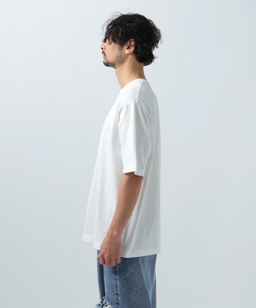 BAYFLOW（ベイフロー）の「[何枚あっても使える]ピグメント半袖Tシャツ（Tシャツ/カットソー・メンズ・オフホワイト/ブルー/チャコール/ピンク/オリーブ/ネイビー/イエロー・MEDIUM/LARGE）」の18枚目の写真