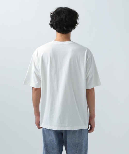 BAYFLOW（ベイフロー）の「[何枚あっても使える]ピグメント半袖Tシャツ（Tシャツ/カットソー・メンズ・オフホワイト/ブルー/チャコール/ピンク/オリーブ/ネイビー/イエロー・MEDIUM/LARGE）」の19枚目の写真