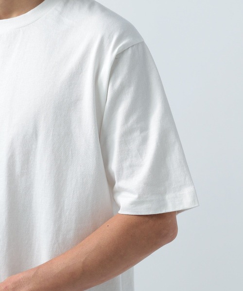 BAYFLOW（ベイフロー）の「[何枚あっても使える]ピグメント半袖Tシャツ（Tシャツ/カットソー・メンズ・オフホワイト/ブルー/チャコール/ピンク/オリーブ/ネイビー/イエロー・MEDIUM/LARGE）」の21枚目の写真