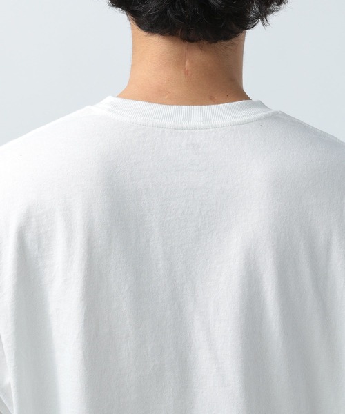 BAYFLOW（ベイフロー）の「[何枚あっても使える]ピグメント半袖Tシャツ（Tシャツ/カットソー・メンズ・オフホワイト/ブルー/チャコール/ピンク/オリーブ/ネイビー/イエロー・MEDIUM/LARGE）」の11枚目の写真