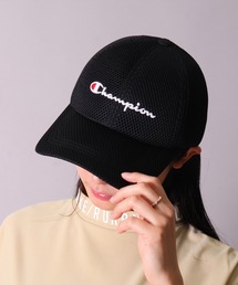 (LF)【Champion】ブランドロゴ 刺繍 メッシュ キャップ(パフメッシュ)