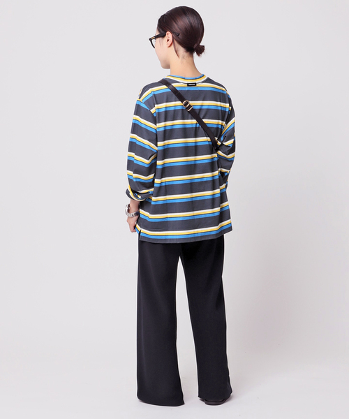 AMERICANA（アメリカーナ）の「【AMERICANA/アメリカーナ】別注マルチボーダープルオーバー（Tシャツ/カットソー・レディース・ネイビー/ベージュ・FREE）」の19枚目の写真