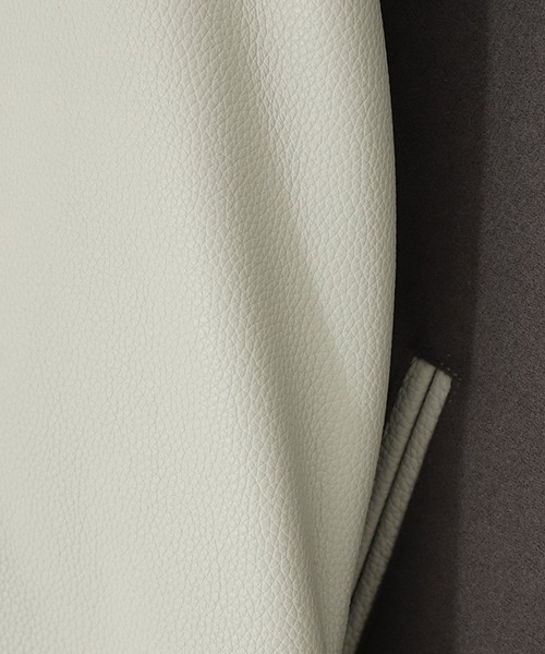 Scye（サイ）の「Scye / サイ ベーシックス：Super140 Wool Melton Varsity Jacket：5723-63500[MUS]（ブルゾン・メンズ・グレー系その他・38）」の7枚目の写真