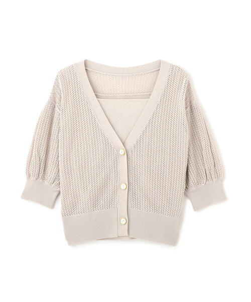 PROPORTION BODY DRESSING（プロポーションボディドレッシング）の「透かし編みカーデ　タンクＳＥＴ　ＵＰ / 1214170424（アンサンブル・レディース・ブラック/ベージュ/パープル・FREE）」の22枚目の写真