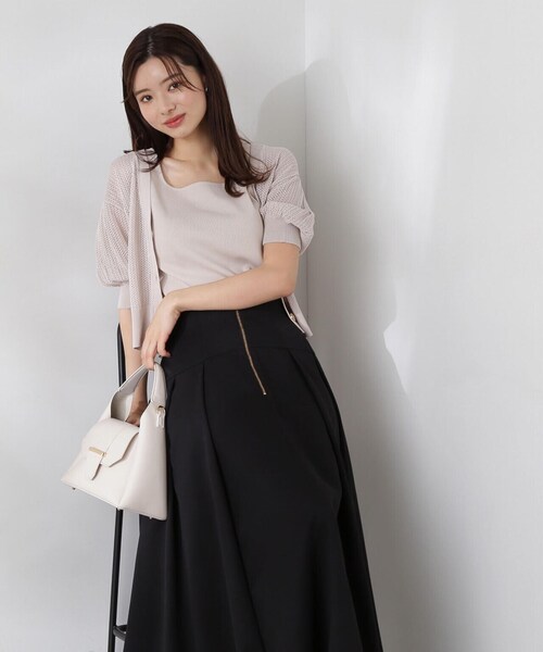 【美品　セット】プロポーションボディドレッシング　透かし編みカーディガン　タンク 楽天市場】【SALE／30%OFF】透かし編みカーデ タンクSET UP