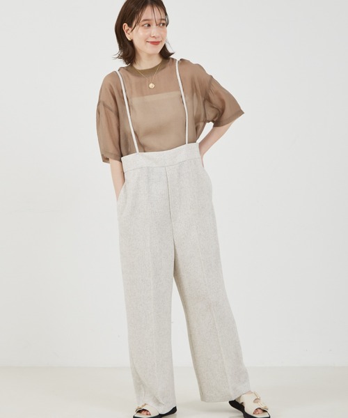 abahouse mavie(アバハウスマヴィ)の「【シアートップス】シアー半袖Tシャツ/春服/夏服(シャツ/ブラウス・レディース・ホワイト/ブラック/ライム/モカ/ピンクベージュ/チョコ/ネイビー・フリー)」の22枚目の写真