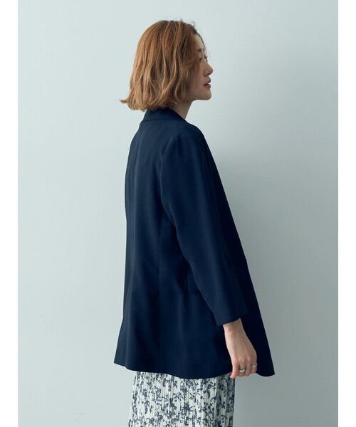 YECCA VECCA（イェッカヴェッカ）の「ダブルブレストジャケット（テーラードジャケット・レディース・ネイビー/グレイッシュベージュ・FREE）」の10枚目の写真
