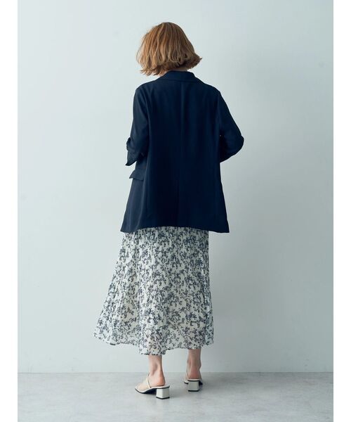 YECCA VECCA（イェッカヴェッカ）の「ダブルブレストジャケット（テーラードジャケット・レディース・ネイビー/グレイッシュベージュ・FREE）」の15枚目の写真