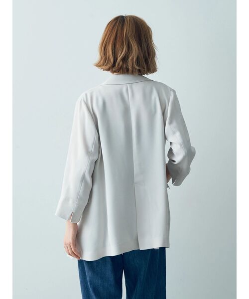 YECCA VECCA（イェッカヴェッカ）の「ダブルブレストジャケット（テーラードジャケット・レディース・ネイビー/グレイッシュベージュ・FREE）」の20枚目の写真