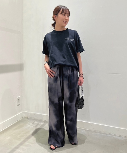 Russell Athletic（ラッセルアスレティック）の「【RUSSELL ATHLETIC/ラッセル・アスレティック】COLUMBIA print T-sh（Tシャツ/カットソー・レディース・ネイビー/アイボリー・FREE）」の11枚目の写真