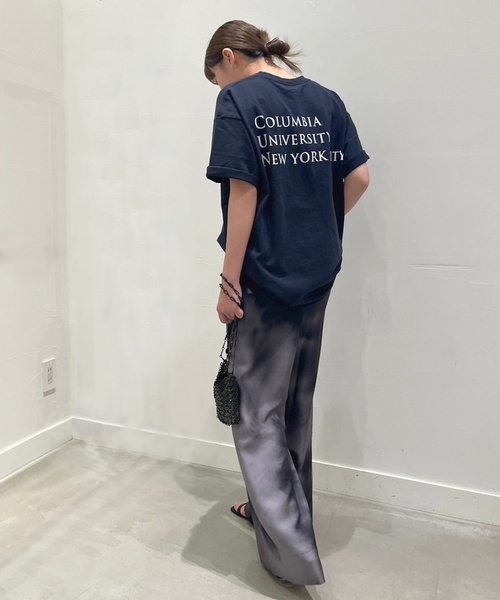 Russell Athletic（ラッセルアスレティック）の「【RUSSELL ATHLETIC/ラッセル・アスレティック】COLUMBIA print T-sh（Tシャツ/カットソー・レディース・ネイビー/アイボリー・FREE）」の17枚目の写真