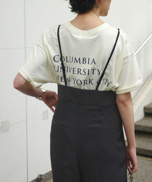 Russell Athletic（ラッセルアスレティック）の「【RUSSELL ATHLETIC/ラッセル・アスレティック】COLUMBIA print T-sh（Tシャツ/カットソー・レディース・ネイビー/アイボリー・FREE）」の15枚目の写真