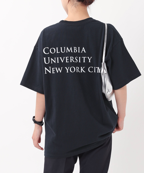 Russell Athletic（ラッセルアスレティック）の「【RUSSELL ATHLETIC/ラッセル・アスレティック】COLUMBIA print T-sh（Tシャツ/カットソー・レディース・ネイビー/アイボリー・FREE）」の3枚目の写真