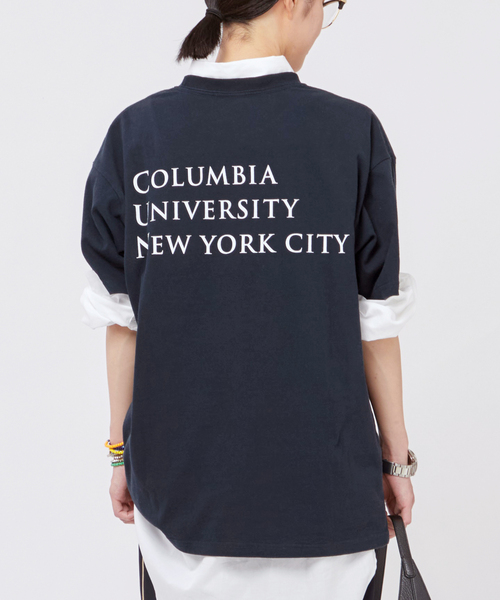 Russell Athletic（ラッセルアスレティック）の「【RUSSELL ATHLETIC/ラッセル・アスレティック】COLUMBIA print T-sh（Tシャツ/カットソー・レディース・ネイビー/アイボリー・FREE）」の20枚目の写真