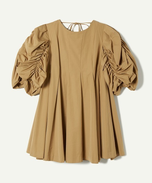 【leinwande（ラインヴァンド）】Bubble Sleeve Mini Dress