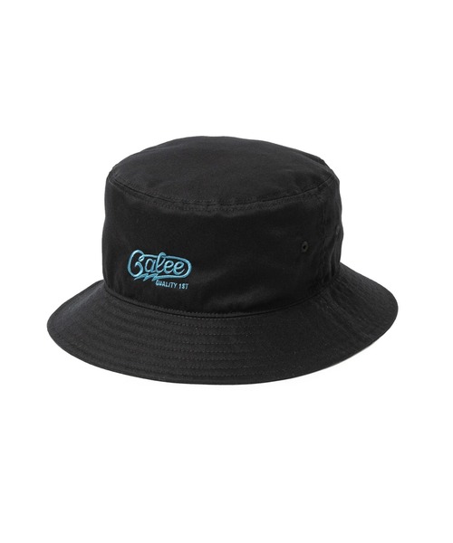 CALEE キャリー　レザーハット　バケットハット CALEE - CAL LOGO LEATHER BUCKET HAT (BLACK) / レザー バケット