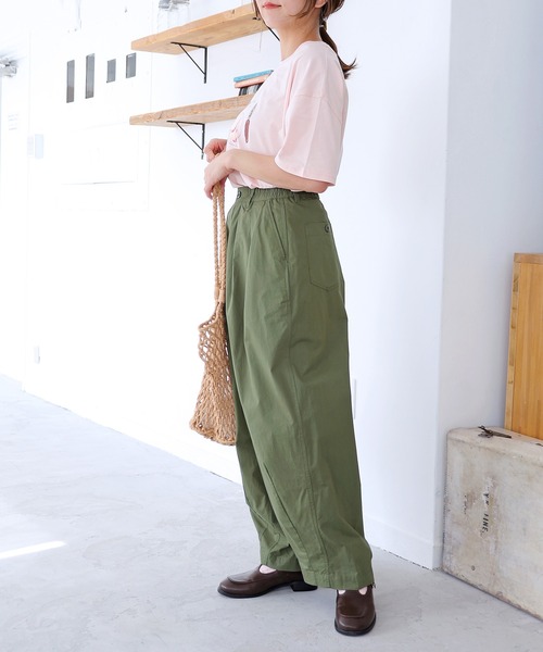 Crisp（クリスプ）の「【ZOZO限定】オーバープリントTシャツ　ピーチ（Tシャツ/カットソー・レディース・ピンク/ホワイト・FREE）」の14枚目の写真