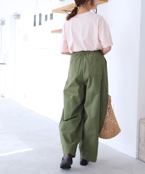 Crisp（クリスプ）の「【ZOZO限定】オーバープリントTシャツ　ピーチ（Tシャツ/カットソー・レディース・ピンク/ホワイト・FREE）」の15枚目の写真