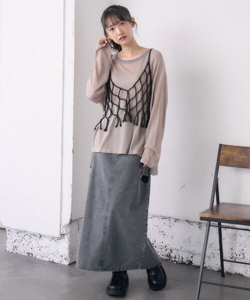 小物 eve68 セール】ビーズビスチェ（キャミソール）｜casita(RETRO GIRL