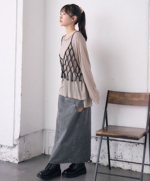 セール】ビーズビスチェ（キャミソール）｜casita(RETRO GIRL