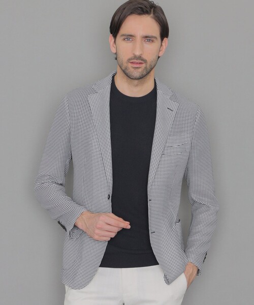 【セール】【LEON掲載】【BREASY JACKET】LENO CLOTH千鳥ジャケット（テーラードジャケット）｜MACKINTOSH LONDON（マッキントッシュ ロンドン）