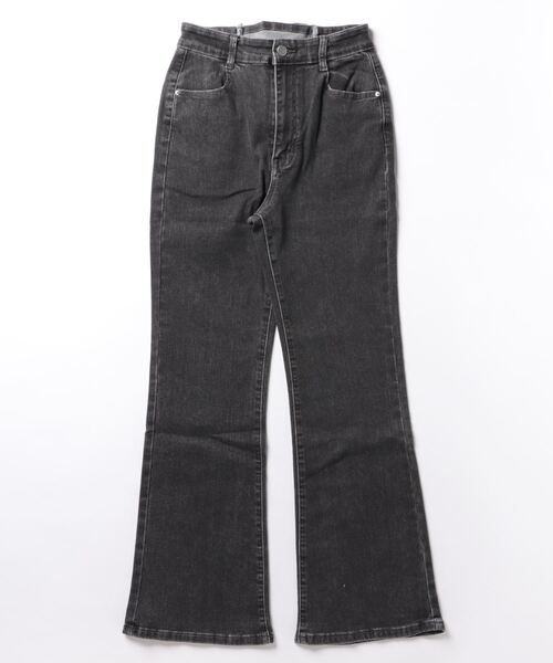 archives（アルシーヴ）の「タイトフレアレースアップデニム