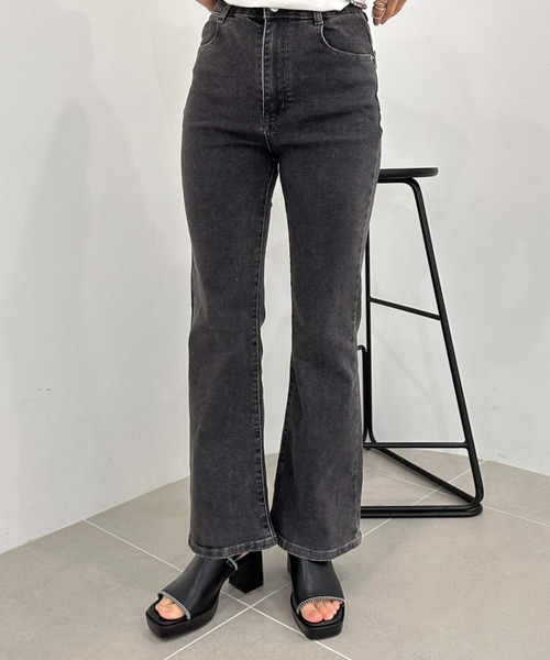 archives（アルシーヴ）の「タイトフレアレースアップデニム（デニムパンツ・レディース・サックスブルー/グレー/ブラック/ネイビー・SMALL/MEDIUM）」の13枚目の写真