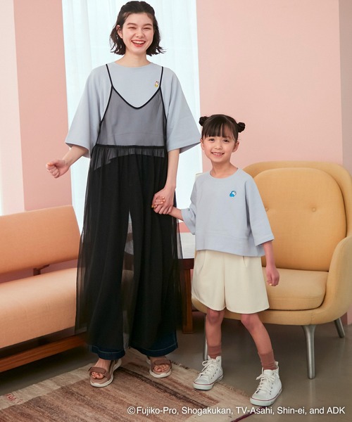 ROPE' PICNIC(ロペピクニック)の「【ドラえもんコレクション】裏毛トップス(Tシャツ/カットソー・レディース・ホワイト/チャコールグレー/サックスブルー・38)」の12枚目の写真