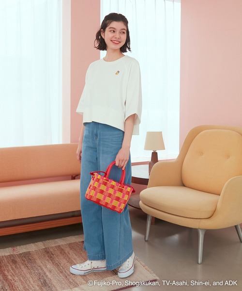 ROPE' PICNIC(ロペピクニック)の「【ドラえもんコレクション】裏毛トップス(Tシャツ/カットソー・レディース・ホワイト/チャコールグレー/サックスブルー・38)」の14枚目の写真