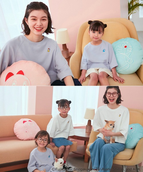 ROPE' PICNIC(ロペピクニック)の「【ドラえもんコレクション】裏毛トップス(Tシャツ/カットソー・レディース・ホワイト/チャコールグレー/サックスブルー・38)」の21枚目の写真