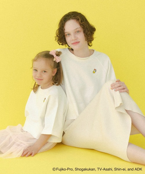 ROPE' PICNIC(ロペピクニック)の「【ドラえもんコレクション】裏毛トップス(Tシャツ/カットソー・レディース・ホワイト/チャコールグレー/サックスブルー・38)」の5枚目の写真