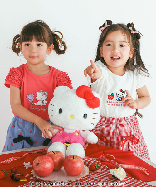 Katie/ケイティ/Tシャツ/パフスリーブ/うさぎ/ピンク あす楽対応】 Katie/ケイティ/Tシャツ/パフスリーブ/うさぎ