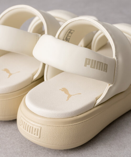 ear PAPILLONNER(イアパピヨネ)の「【PUMA(プーマ)】Mayu Puffy Sandals Wns/厚底サンダル(サンダル・レディース・ホワイト/ブラック・23cm/25cm/24cm)」の6枚目の写真