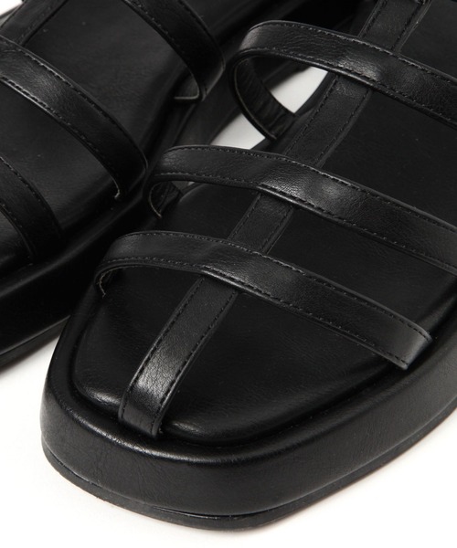 niko and...（ニコアンド）の「オリジナル細ベルトサンダル（サンダル・レディース・シルバー/ブラック/アイボリー・MEDIUM/LARGE）」の7枚目の写真