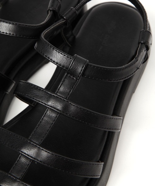 niko and...（ニコアンド）の「オリジナル細ベルトサンダル（サンダル・レディース・シルバー/ブラック/アイボリー・MEDIUM/LARGE）」の6枚目の写真