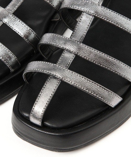niko and...（ニコアンド）の「オリジナル細ベルトサンダル（サンダル・レディース・シルバー/ブラック/アイボリー・MEDIUM/LARGE）」の15枚目の写真