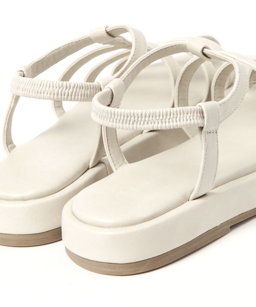 niko and...（ニコアンド）の「オリジナル細ベルトサンダル（サンダル・レディース・シルバー/ブラック/アイボリー・MEDIUM/LARGE）」の12枚目の写真